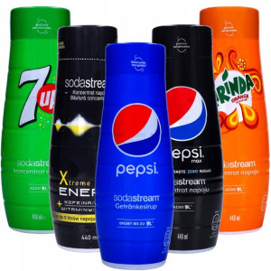 Koncentrat Syrop Soda Stream Mix 5x440ml Pepsi 7up