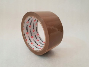 6 xTAŚMA PAKOWA Muroll kauczuk 48mm/60y BRĄZOWA