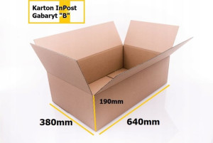 Karton klapowy InPost 640x380x190 Paczkomat gab. B