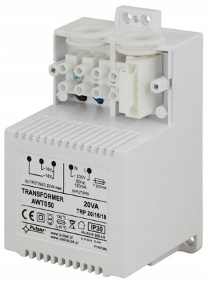 Transformator AC/AC AWT050 na 16 V AC 18 V AC