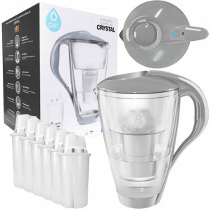 Dzbanek Szklany Dafi Led Crystal 2,0l + 6 Wkładów