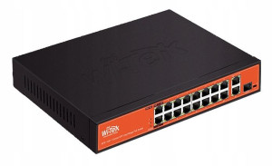 Switch Poe 16x10/100 16xpoe 150w 1xcombo Wi-tek