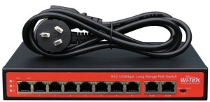 Przełącznik Wi-Tek WI-PS210 switch monitoring 120W