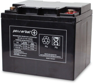 AKUMULATOR POWERBAT AGM 12V 40AH konektor Bolt M6