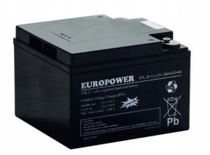 Akumulator EPL 28-12 Europower kasy fiskalne 28Ah