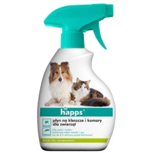 Bros Happs, płyn na kleszcze i komary dla zwierząt, 200 ml
