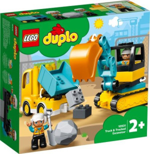 Lego 10931 Ciężarówka I Koparka Gąsienica Duplo