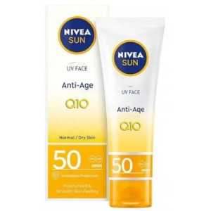 Nivea Sun UV Face Anti-Age Q10, przeciwstarz. krem z wysoką ochroną, SPF 50