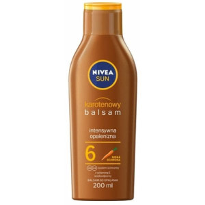 Nivea Sun, karotenowy balsam do opalania, SPF 6, 200 ml