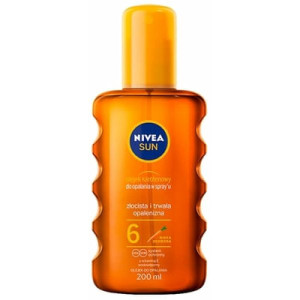 Nivea Sun, olejek karotenowy do opalania w sprayu, SPF 6, 200 ml