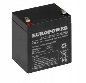 Zasilanie awaryjne 12V 5.8Ah T2 monitoring, alarm