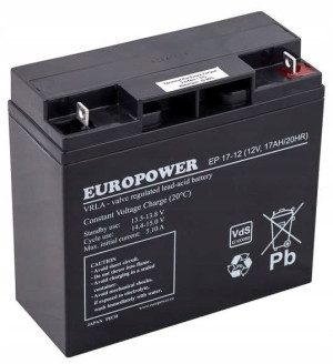 EP 17-12 Akumulator serii EP 12V 17Ah Europower M5