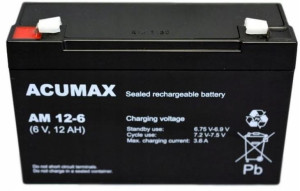 Akumulator ACUMAX AM 12-6 kosiarki elektryczne