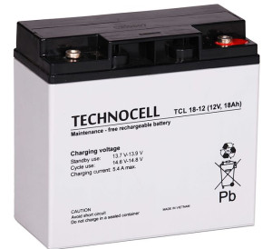 Akumulator w technologii AGM TCL 18-12 TECHNOCELL