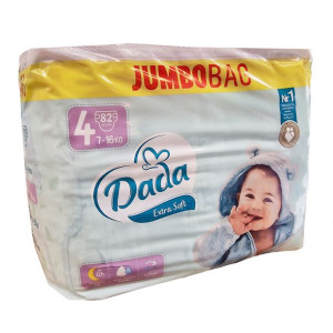 Pieluszki Dada Extra Soft 4 Jumbobag 80szt 7-16kg