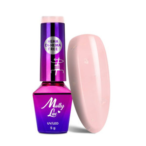 700 Lakier Hybrydowy Molly Lac 5ml Sparkling French Little shine 5g