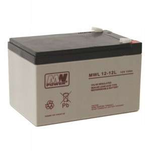 MWL 12-12L- Akumulator 12V, 12Ah - MW Power