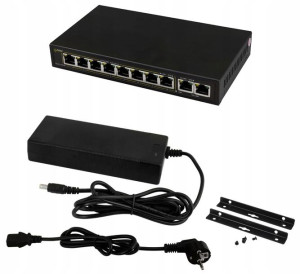 Switch PoE Pulsar SG108 8x PoE 2x UpLink