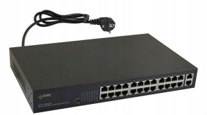 Switch Pulsar S124 24 porty PoE/PoE+ czarny