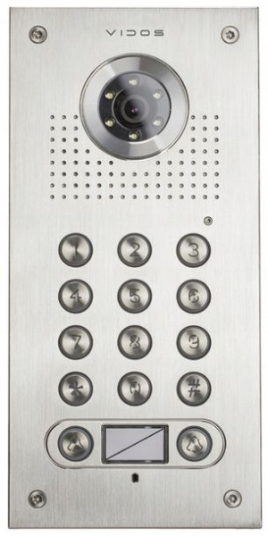 VIDOS Stacja Bramowa S562D Panel WIDEODOMOFON 12V