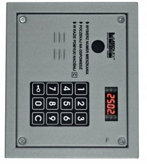 Laskomex CP-2503R srebrny Panel audio z czytnikiem