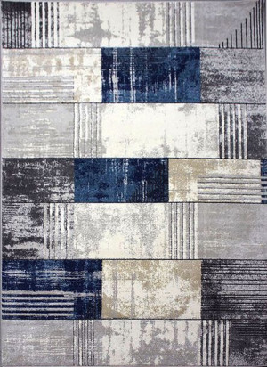 Stylowy Dywan Nowoczesny Blue Pokojowy 200x290