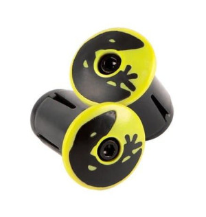Korki do kierownicy LIZARDSKINS Road Bar End Plugs - Neon Yellow para (NEW