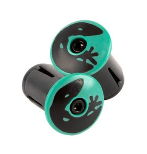 Korki do kierownicy LIZARDSKINS Road Bar End Plugs - Celeste Green para (NE