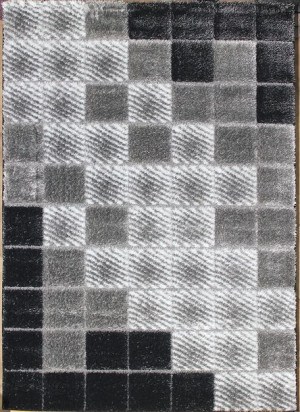 TRWAŁY DYWAN do pokoju salonu SZARY 140x190