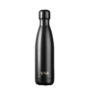 WINK Bottle, Butelka termiczna BLACK, bez BPA, 500 ml