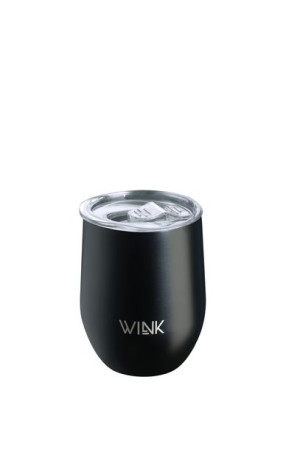 WINK Bottle, Kubek termiczny TUMBLER BLACK, bez BPA, 350 ml