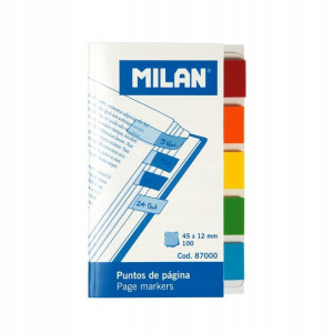 Milan Indeksy transparentne 45 x 12 mm 100 szt.