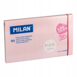 Milan Karteczki SUPER STICKY PASTEL 127x76 róż