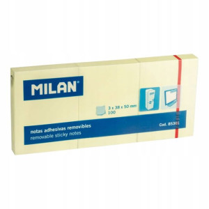 Milan Karteczki samoprzylepne 3x38x50 op. 100 szt.
