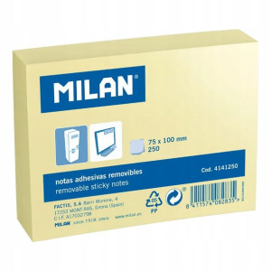 Milan Karteczki samoprzylepne 100x75 op. 250 szt.