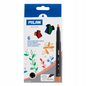 Milan Flamastry do pisania po materiale 6 szt.