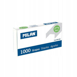 Milan Zszywki metalowe 24/6 pud. 1000 szt.