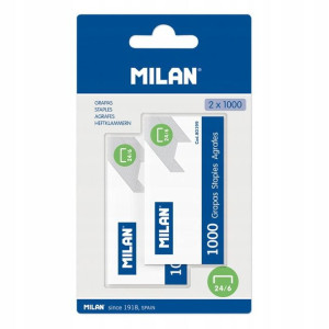 Milan Zszywki metalowe 24/6 1000 szt. 2 op.