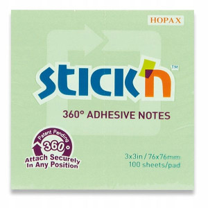 Notes samoprzylepny 76x76mm 360 stopni Hopax