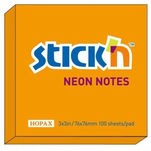 Notes Samoprzylepny 76x76 Mm Neon Hopax