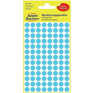 Kolorowe Kółka Do Oznaczania Avery 8mm Nieb