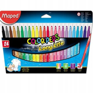 Flamastry Colorpeps Long Life 24 Sztuki Maped