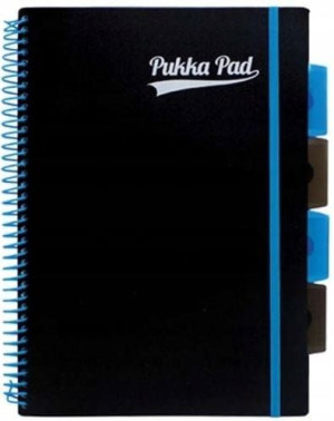 PUKKA kołozeszyt PROJECT BOOK PP NEON BLACK B5
