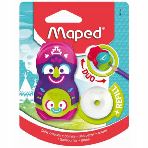 Temperówka Z Gumką Loopy Totem 1 Otwór Maped