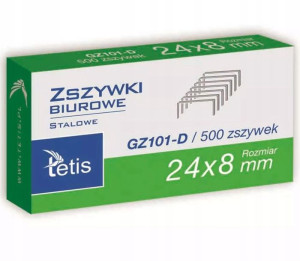 Zszywki biurowe 24/8 Tetis
