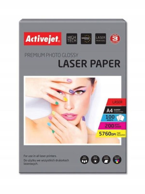 Papier fotograficzny błyszczący Activejet 200G 100