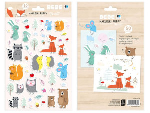 Interdruk Naklejki PUFFY BB PASTEL