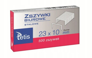 Zszywki biurowe 23/10 Tetis