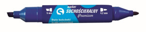 Marker dwustronny suchościeralny niebieski Tetis