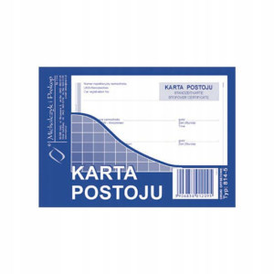 Druk Karta Postoju A6 814-5